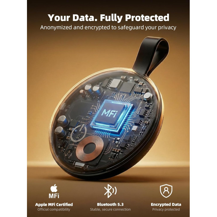 Air Tracker Smart Tags Bluetooth iOS & Android, Localisateur Étanche IP65 avec Batterie Remplaçable