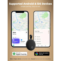 Air Tracker Smart Bluetooth Key Finder with Sound, IP65 Waterproof, Replaceable Battery for iOS & Android