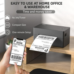 PEDOOLO 4x6 Bluetooth Thermal Label Printer for Shipping & Packages