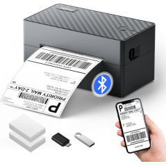 Imprimante Etiquettes PEDOOLO 4x6 Bluetooth Compatible Tous Appareils
