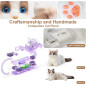 Chongker 24.8 Interactive Robot Cat Plush Toy with Touch Control – Electronic Kitten Robotic Pet