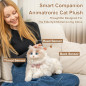 Chongker 24.8 Interactive Robot Cat Plush Toy with Touch Control – Electronic Kitten Robotic Pet