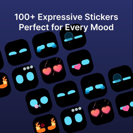 Mini Assistant Vocal IA Blanc – Chatbot, Stickers, Multi-Modèles