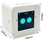 Mini AI Voice Chatbot Smart Assistant with Multiple AI Models, Emotional Interaction & 100+ Stickers (White)