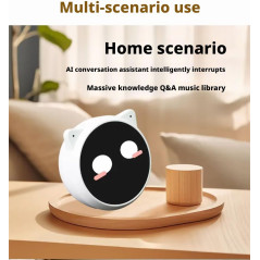 Robot Compagnon IA Vocal Vert – Assistant Intelligent Portable