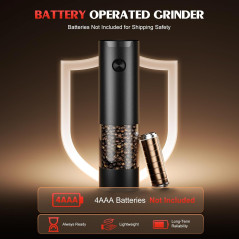 Electric Salt & Pepper Grinder Set – Adjustable LED Battery Mill Gift