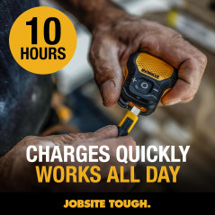 Enceinte Bluetooth DEWALT portable résistante à l'eau jaune