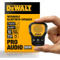 Enceinte Bluetooth Portable DEWALT Jaune, Clip-On, Résistante à l'Eau, Micro Intégré, Sans Fil Enceinte Bluetooth Portable DEWALT Jaune, Clip-On, Résistante à l'Eau, Micro Intégré, Sans Fil