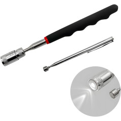 2PCS Telescoping Magnetic Pickup Tool Set with LED Light & Strong Magnet