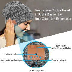 Bonnet Bluetooth Casque Audio - Idée Cadeau Tech Unique