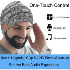Bluetooth Beanie Hat with Headphones – Unique Tech Gift & Stocking Stuffer