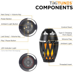 Enceinte Bluetooth TikiTunes 5W Portable avec Lumière LED
