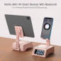 TechGlow Foldable Cellphone Stand with Wireless Bluetooth Speaker - Pink, Cool Tech Gift for Men & Women TechGlow Foldable Cellphone Stand with Wireless Bluetooth Speaker - Pink, Cool Tech Gift for Men & Women