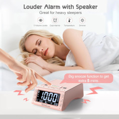 TechGlow Foldable Cellphone Stand with Wireless Bluetooth Speaker - Pink, Cool Tech Gift for Men & Women