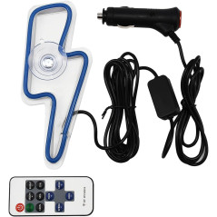 Blue Lightning Bolt Car Interior LED Ambient Lights for Side & Rear