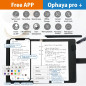 Ophayapen Smart Sync Pen avec Carnet et Tablette, Numérisation, Conversion Texte, Partage via App Mobile
