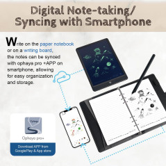 Ophaya Digital Smart Pen & Notebook Set – Instant Note Sync & Text Convert