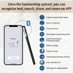 Ophaya Digital Smart Pen & Notebook Set – Instant Note Sync & Text Convert