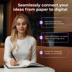 XNote Smart Pen & Notebook Starter Set – AI Digital Note-Taking, Bluetooth Sync, 17-Hr Battery, 5 Ink Refills
