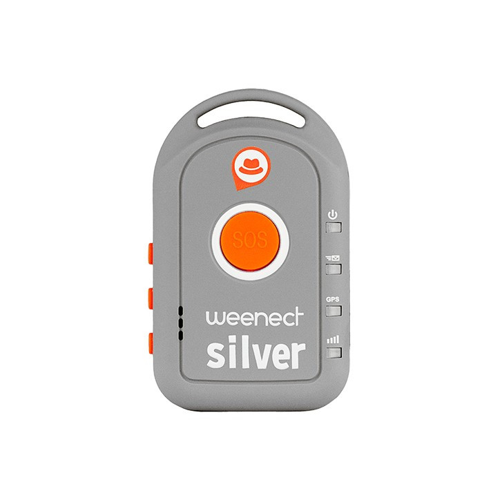 Weenect Silver: GPS Tracker for Seniors with SOS Button & Real-Time Location - Peace of Mind for Loved Ones