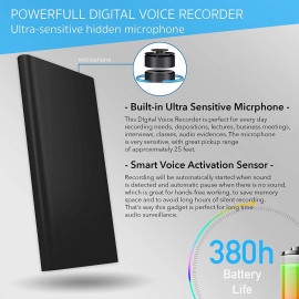 PoweRec : Enregistreur Vocal Pro & Chargeur Portable