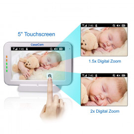 CasaCam Baby Monitor: Touchscreen & HD Vision