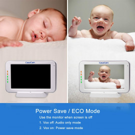 Moniteur Bébé CasaCam : Écran Tactile & Vision HD