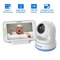 CasaCam BM200: 5 Touchscreen Baby Monitor with HD Pan & Tilt Camera - Two-Way Audio & Night Vision