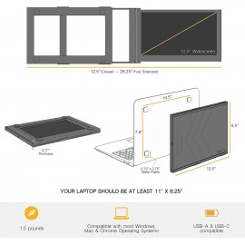SideTrak Slide Portable Laptop Monitor - Extend Your Display