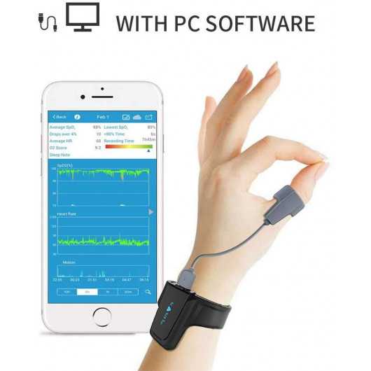 Moniteur Bluetooth O2 & Rythme Cardiaque - La Santé à Portée de Main