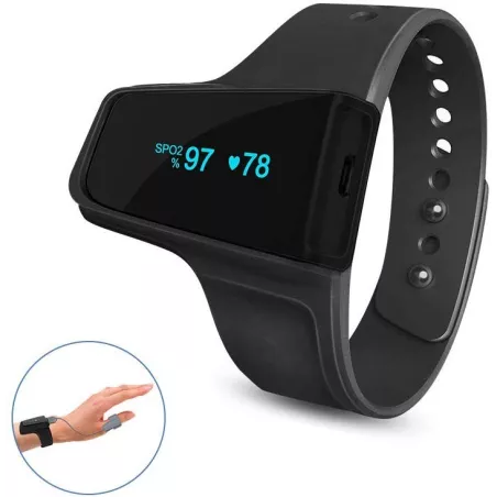 WellOxy: Moniteur dOxygène & Rythme Cardiaque Bluetooth - Sommeil Paisible Garanti!