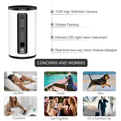 Caméra Connectée WOPET: Surveillez et Distrayez Votre Animal, Où Que Vous Soyez!