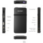 AKASO Mini Projecteur: Votre Cinéma Portable HD 1080P – Batterie Longue Durée & Connectivité WiFi/HDMI