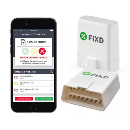FIXD: Votre Mécanicien Intelligent! Diagnostiquez Votre Voiture Facilement avec ce Scanner OBD-II Bluetooth