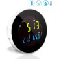 Pyle Smart Air Quality Monitor: Breathe Easier with Real-Time CO2, Temp & Humidity Readings!