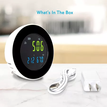 Moniteur de Qualité dAir Intelligent Pyle : Sécurité et Confort Optimaux pour Votre Intérieur