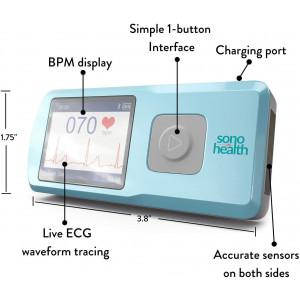 Sonohealth Portable EKG Monitor, check your heartrate at any time