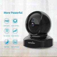 Wansview Caméra de Surveillance 2K: Vision Nocturne, Audio Bidirectionnel, Détection de Mouvement, Idéale Bébé & Animaux