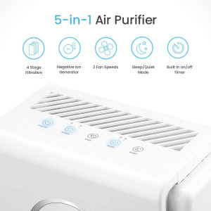 Pro Breeze 5-in-1 Air Purifier, le purificateur d'air versatile