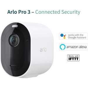 Arlo Pro 3 : Caméra de Surveillance Intelligente - Sécurité HD, Sans Fil & Résistante aux Intempéries