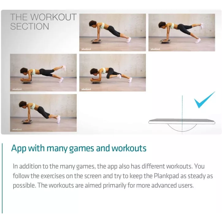 Plankpad: Entraîneur Interactif pour un Corps Tonique et Ludique! Core, Abdos & Plus!