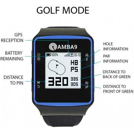 Amba9, the lightweight GPS golf watch