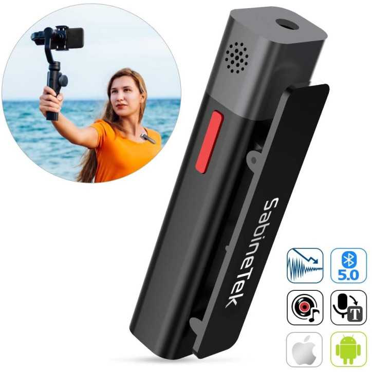 SmartMike+: Wireless Mic for Crystal-Clear Audio Recording - Perfect for Vlogs & Podcasts!