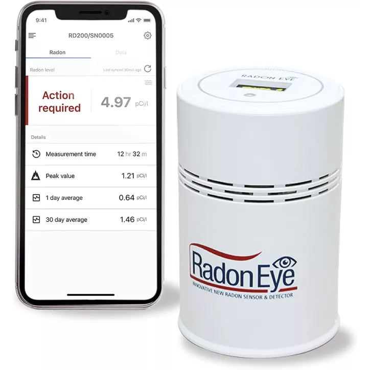 Ecosense RD200: Détecteur de Radon Intelligent - Surveillance en Temps Réel, Alerte Smartphone