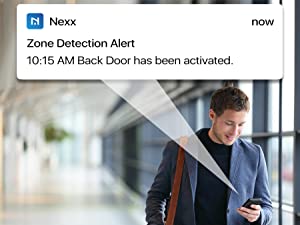alert zone notification push message custom sensor nexx detect activated smart alarm wifi control