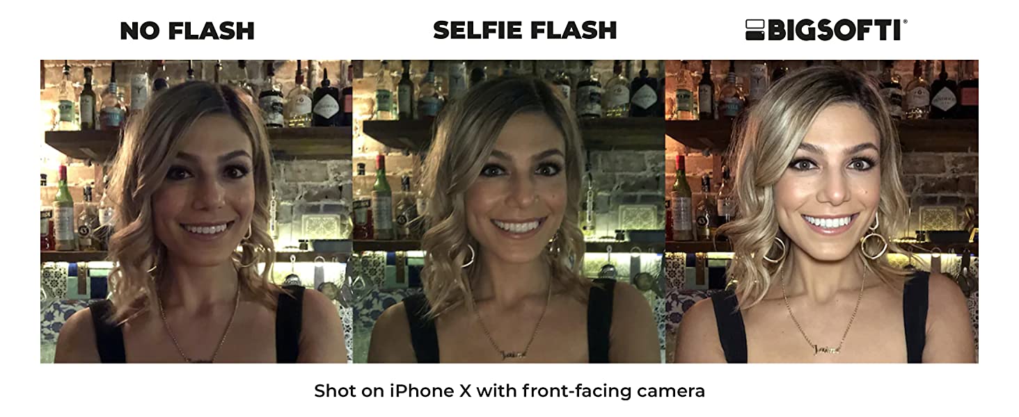 BIGSOFTI before after iphone x selfie flash soft light professional beauty perfect