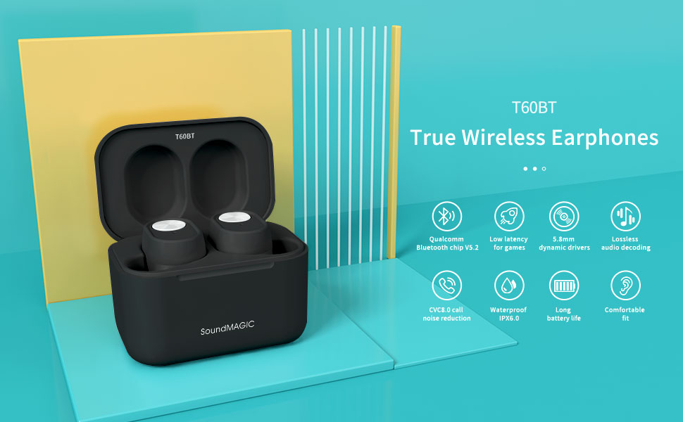 SoundMAGIC T60BT True Wireless Earphones
