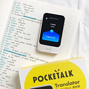 pocketalk two way voice foreign language translator device