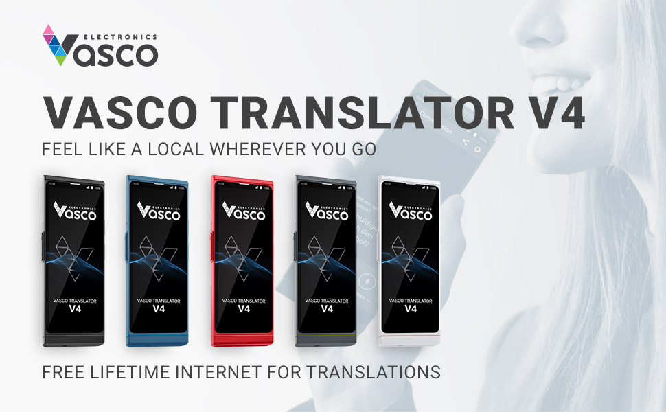 Vasco Translator V4 5 colours multi language translator global talking translator device
