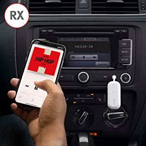 Send audio from your Phone to a car stereo.